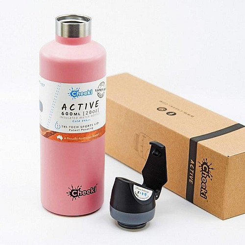 Термобутылка Cheeki Active Bottle Insulated Pink (600 мл)