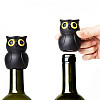 Стоппер для пляшки Owl Stopper Qualy (чорний)