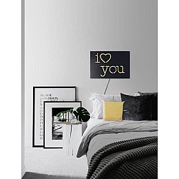 Настенная Led вывеска I love you