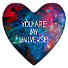 Подушка серце You are my universe