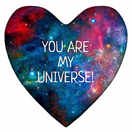 Подушка серце You are my universe