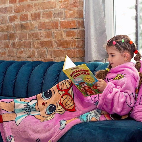 Плед з рукавами з мікрофібри дитячий Kids LOLmono