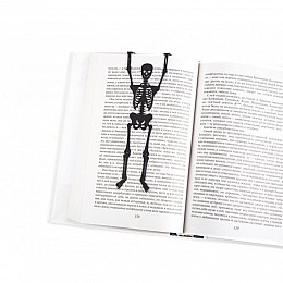 Закладка для книг "Скелет в моей книге"