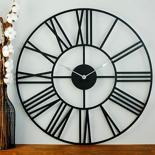 Великий настінний годинник Cambridge Black (чорний)