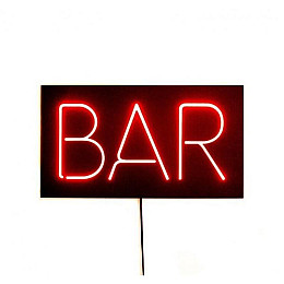 Настенная Led вывеска BAR