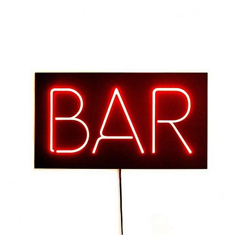 Настенная Led вывеска BAR