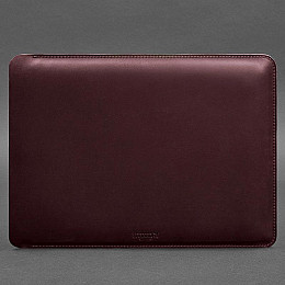 Шкіряний чохол Side для MacBook 13'' (бордовий) шкіра Crazy Horse