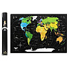 Чорна скретч-карта світу My Map Black edition Mini 61х41 (англійська мова) в тубусі