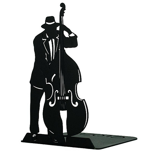 Металевий упор для книг Glozis Jazz (чорний)
