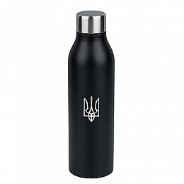 Термобутылка ZIZ "Герб Украины" 500 мл (черная)