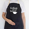 Фартух Cooking with love (чорний)