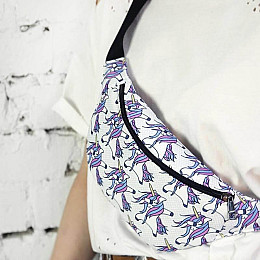 Поясная сумка-бананка Bumbag "Единорожки"