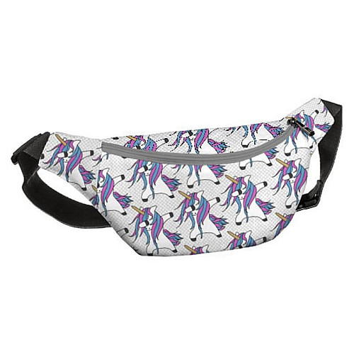 Поясная сумка-бананка Bumbag "Единорожки"