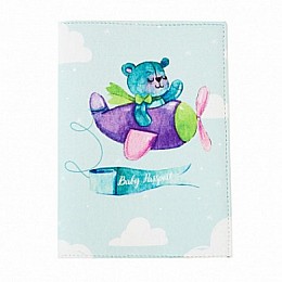 Обложка на паспорт "Детский мишка"