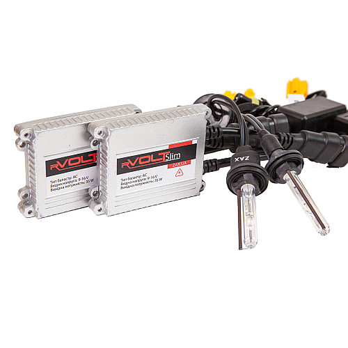 Комплект ксенона rVolt slim 35W 9-16V Zax ceramic H27 6000K