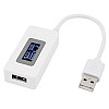 USB тестер ємності Hesai KCX-017 вольтметр амперметр Білий (100145)