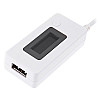 USB тестер ємності Hesai KCX-017 вольтметр амперметр Білий (100145)