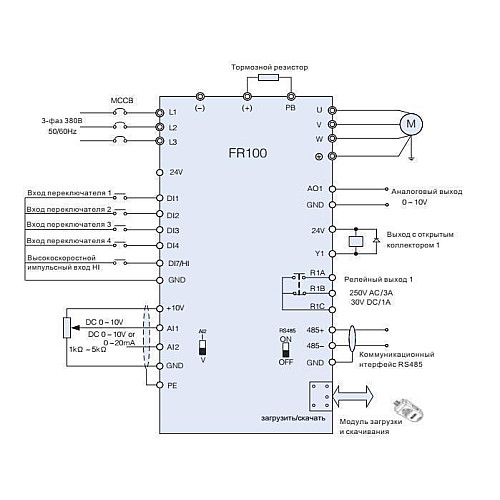 Преобразователь частоты на 1.5 кВт FRECON FR150-2S-1.5B