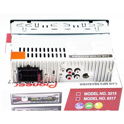 Автомагнитола 6317 мульти подсветка Usb RGB Fm Aux пульт 1 din