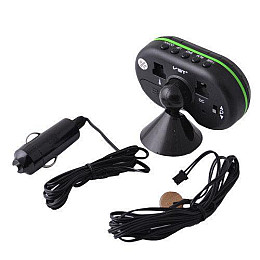 Часы автомобильные термометр вольтметр VST-7009V две подсветки