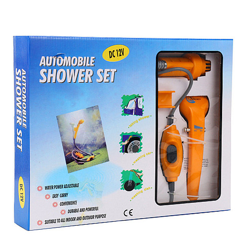 Автомобильный портативный душ RIAS Automobile Shower Set с питанием от прикуривателя Orange (3sm_69708018)