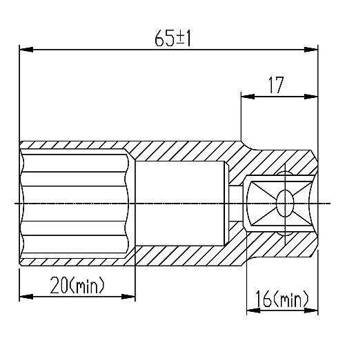 Насадка свічкова 21мм 1/2" CrV ULTRA (6085212)