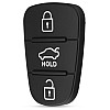 Гумові кнопки-накладки на ключ Hyundai i10 (Хюндай i10) симетрія