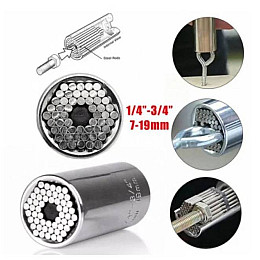 Гаечний торцевий ключ Gator Grip універсальний, 7-19 мм (GGPX-300)