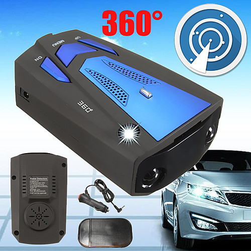Антирадар автомобільний з дисплеєм Finder V7 360° радар детектор 16 голосів попередження Синій