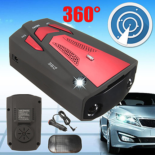 Антирадар автомобільний з дисплеєм Finder V7 360° радар детектор 16 голосів попередження Червоний