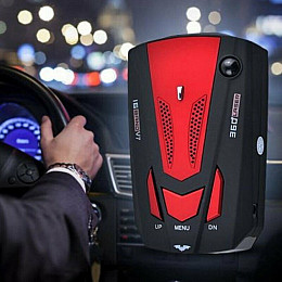 Антирадар автомобільний з дисплеєм Finder V7 360° радар детектор 16 голосів попередження Червоний