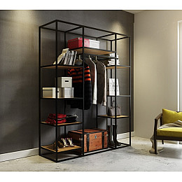 Стелаж GoodsMetall у стилі Лофт 2000х1600х500мм СТЖ120