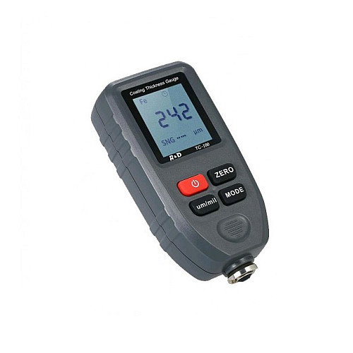 Толщиномер TC100-grey Fe/NFe, до 1300 мкм (комплект стандарт) + батарейка