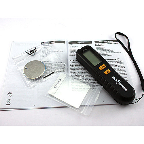 Толщиномер краски Richmeters GY910 + калибровочные пластины