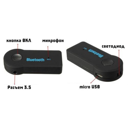 Авто адаптер ресівер магнітоли Mhz Bluetooth AUX MP3 WAV (52105)