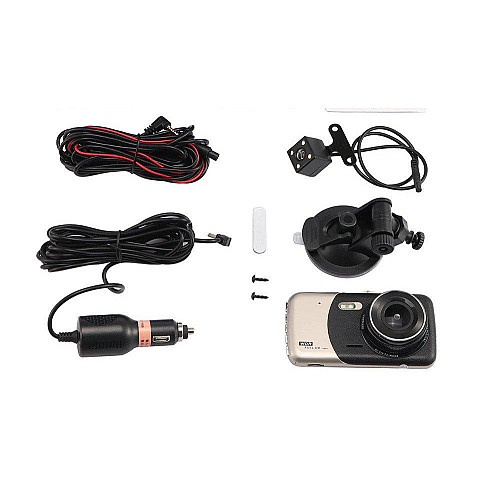 Видеорегистратор DVR T652 4" Full HD с выносной камерой заднего вида