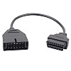 Переходник с OBD2 16pin BTB мама на GM 12pin папа GM12 Daewoo Lanos Sens