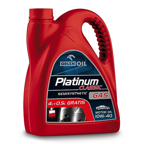 Моторна олива PLATINUM CLASSIC GAS SEMISYNTHETIC 4,5 л 10W-40