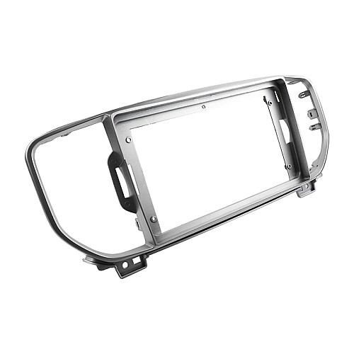 Переходная рамка 9" Lesko для KIA Sportage (QL) 2015-2018г./KX5 2016-2018г. Silver (TK 0033) Серебристый (6511-22788)