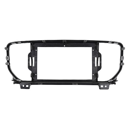 Переходная рамка 9" Lesko для KIA Sportage (QL) 2015-2018г./KX5 2016-2018г. Silver (TK 0033) Серебристый (6511-22788)