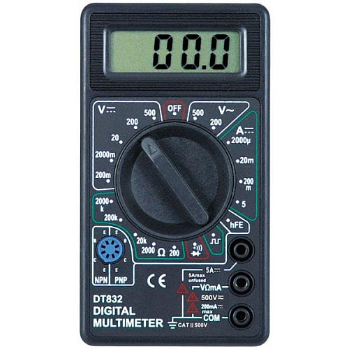 Цифровий тестер мультиметр Digital DT-832 Чорний