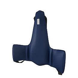 Ергономічна спинка KULIK SYSTEM Solo Екошкіра без строчки Темно-синій