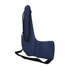 Ергономічна спинка KULIK SYSTEM Solo Екошкіра без строчки Темно-синій