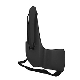 Ергономічна спинка KULIK SYSTEM Solo Екошкіра без строчки Чорний