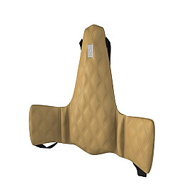 Ергономічна спинка KULIK SYSTEM Solo Екошкіра з строчкою Бежевий