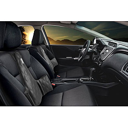 Ергономічна спинка KULIK SYSTEM Solo Шкіра з строчкою Чорний