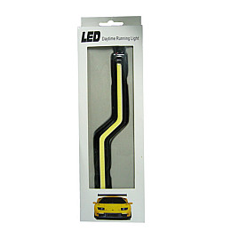 Ходовые огни HeadLight DRL COB 18CM сплошной свет изогнутые WHITE