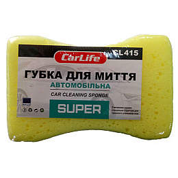 Губка CARLIFE Super с большими порами 195x130x70mm,желтая CL-415