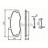 Колодки гальмові Bosch дискові передні FORD Transit F 14 94-00 0986494292