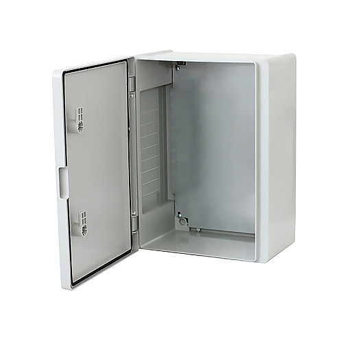 Щит ERKA 024 400 x 500 x 210 мм з монтажною панеллю та опаловими дверцятами
